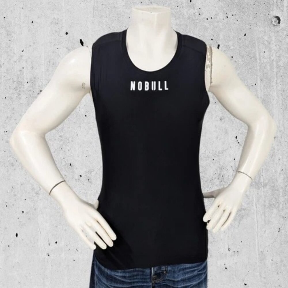 Nobull Tank Top Shirt Size XL Black Padded Shoulders Gym Workout
